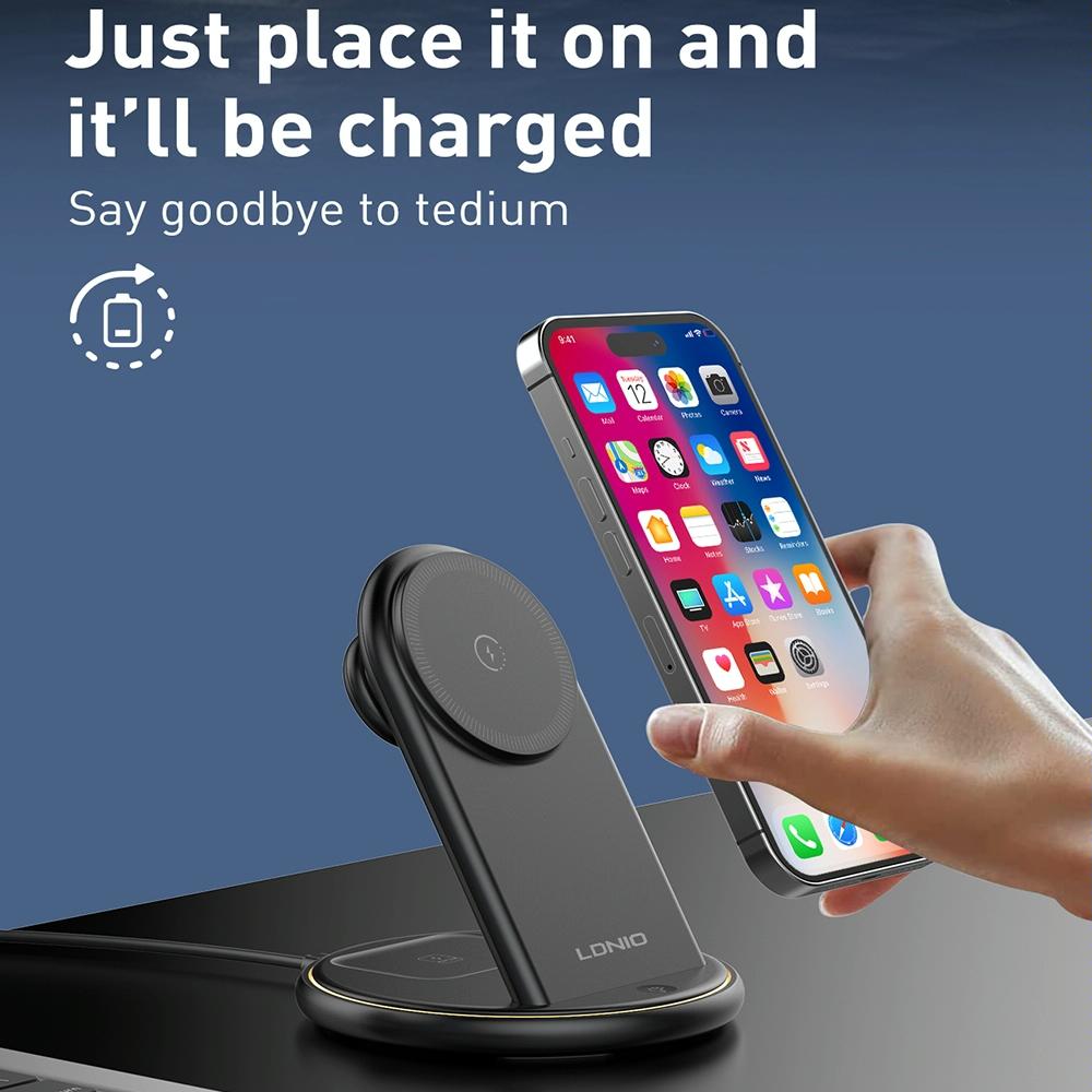 25.5W 5 In 1 Magsafe Wireless Charger + Type C Cable