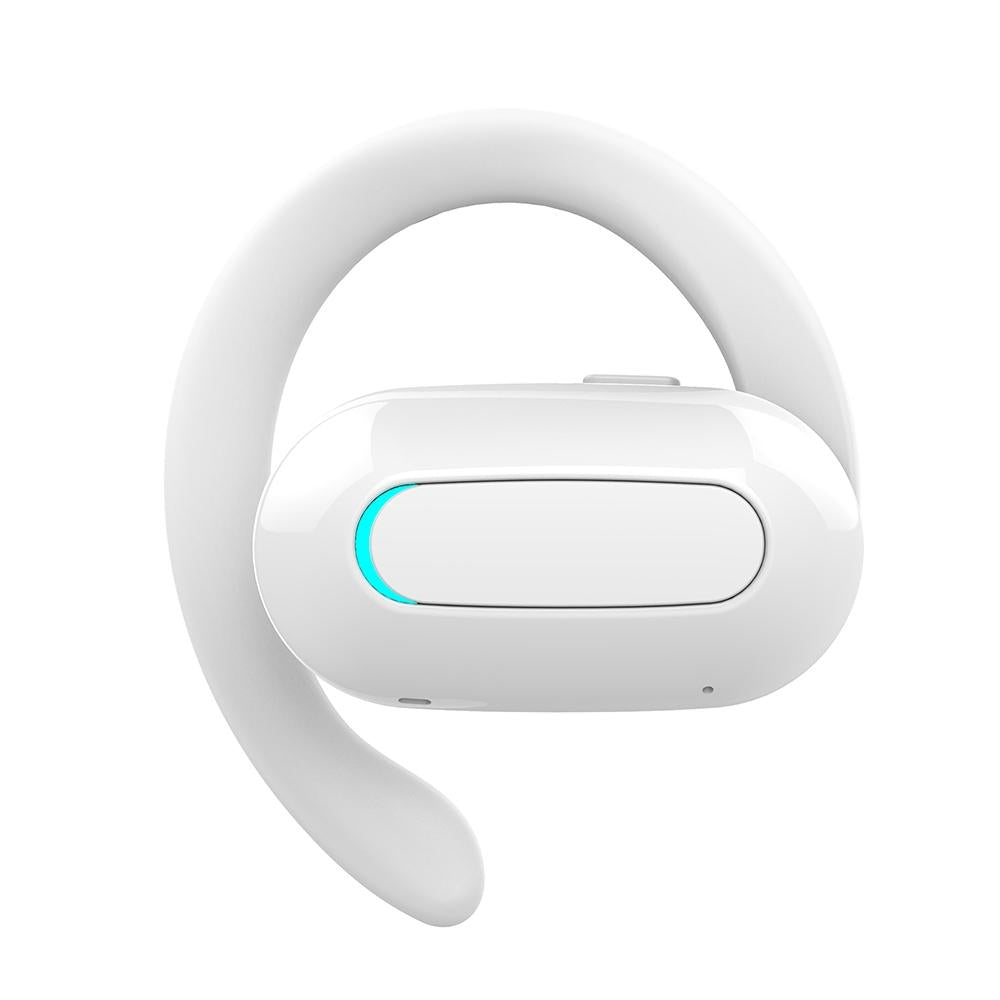 Rotatable Bluetooth Sports Earphones with Noise Reduction - Pure Black