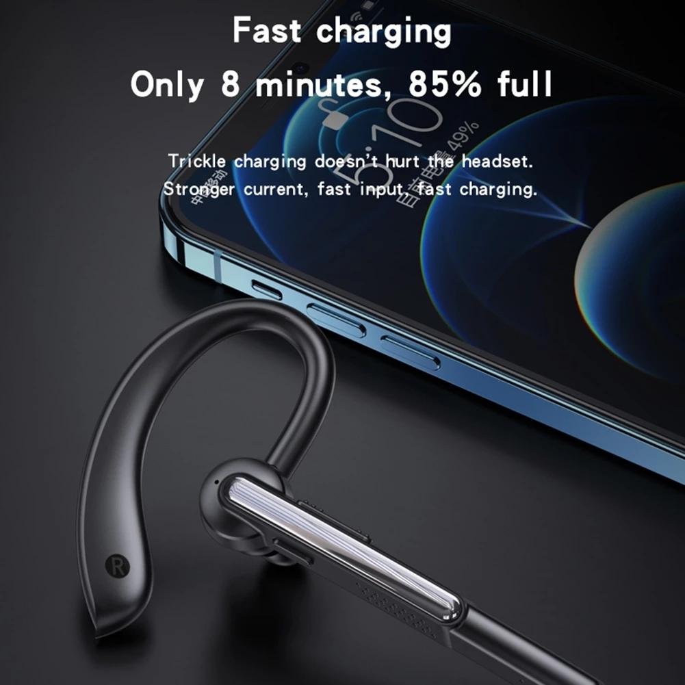 Wireless Bluetooth Earphone with Noise Cancelling and Mic - Black
