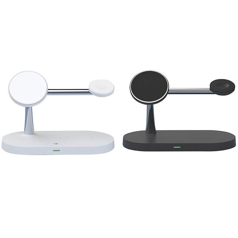 3 In 1 Wireless Charger With Night Light 15W - White