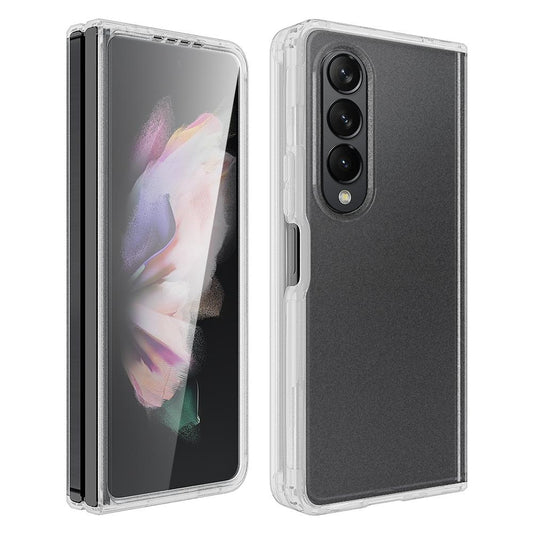 For Samsung Galaxy z Fold4 5G Transparent Frosted Hard Case - Pc + Tpu
