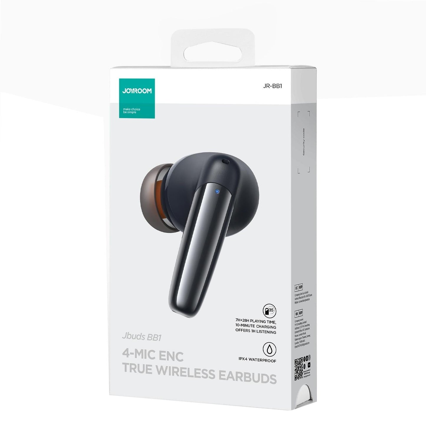 True Wireless Bluetooth Earphones - Jr-bb1 - Black