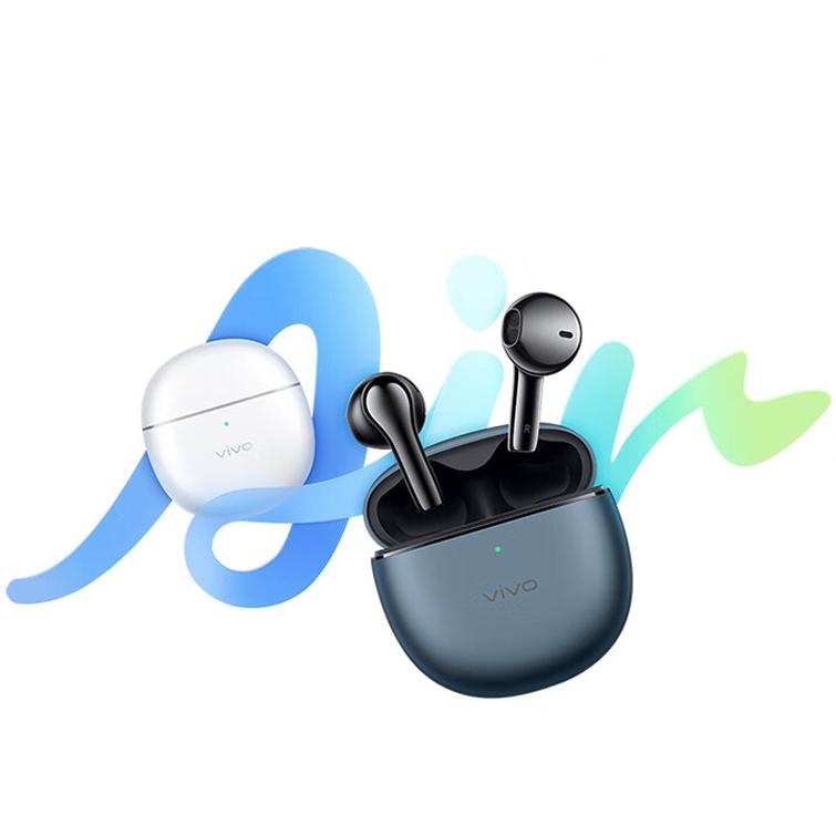 Wireless Dual Mic Tws Air Earphones with Noise Reduction - White