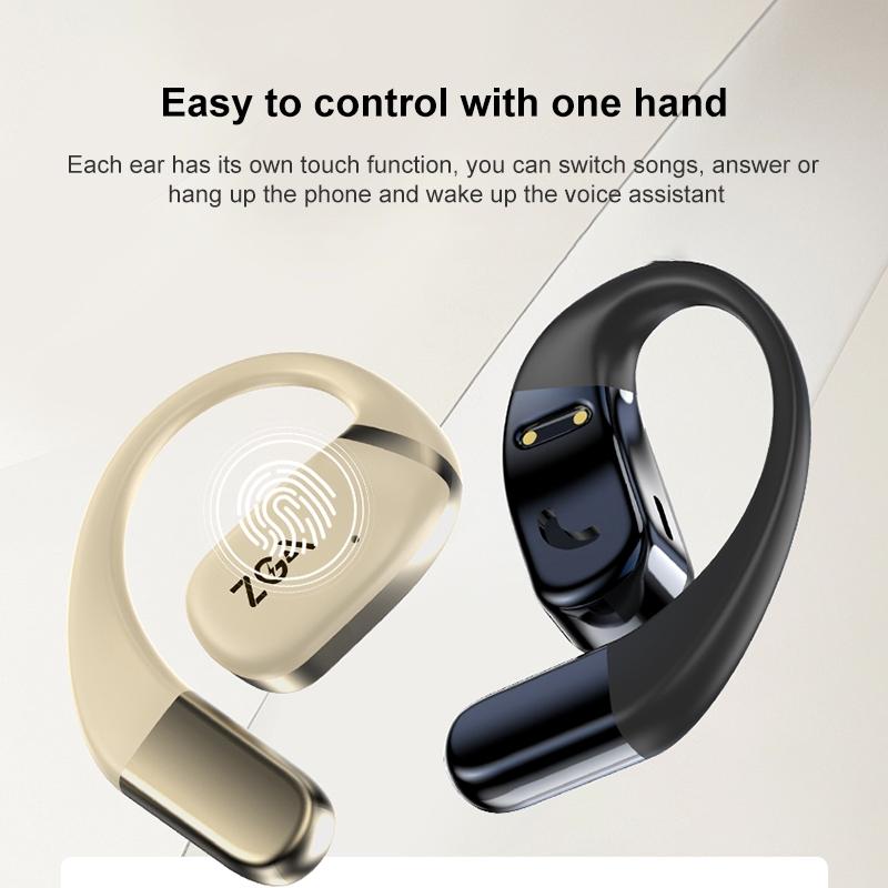 Wireless Bluetooth Earphones - Zga Gs18 Blade Ai - Black
