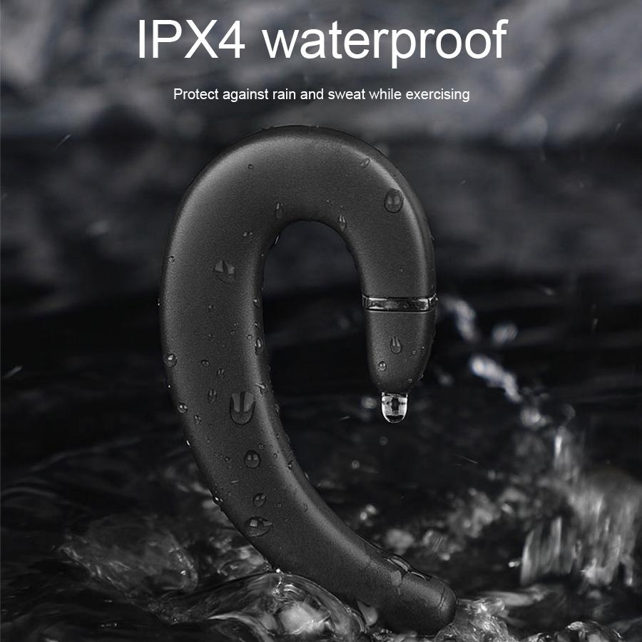 Waterproof Wireless Earphone with Mic for Android / Iphone - Black