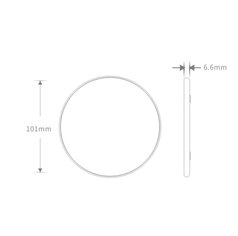 2 Pack Universal 10W Aluminum Wireless Charger With 1M Cable