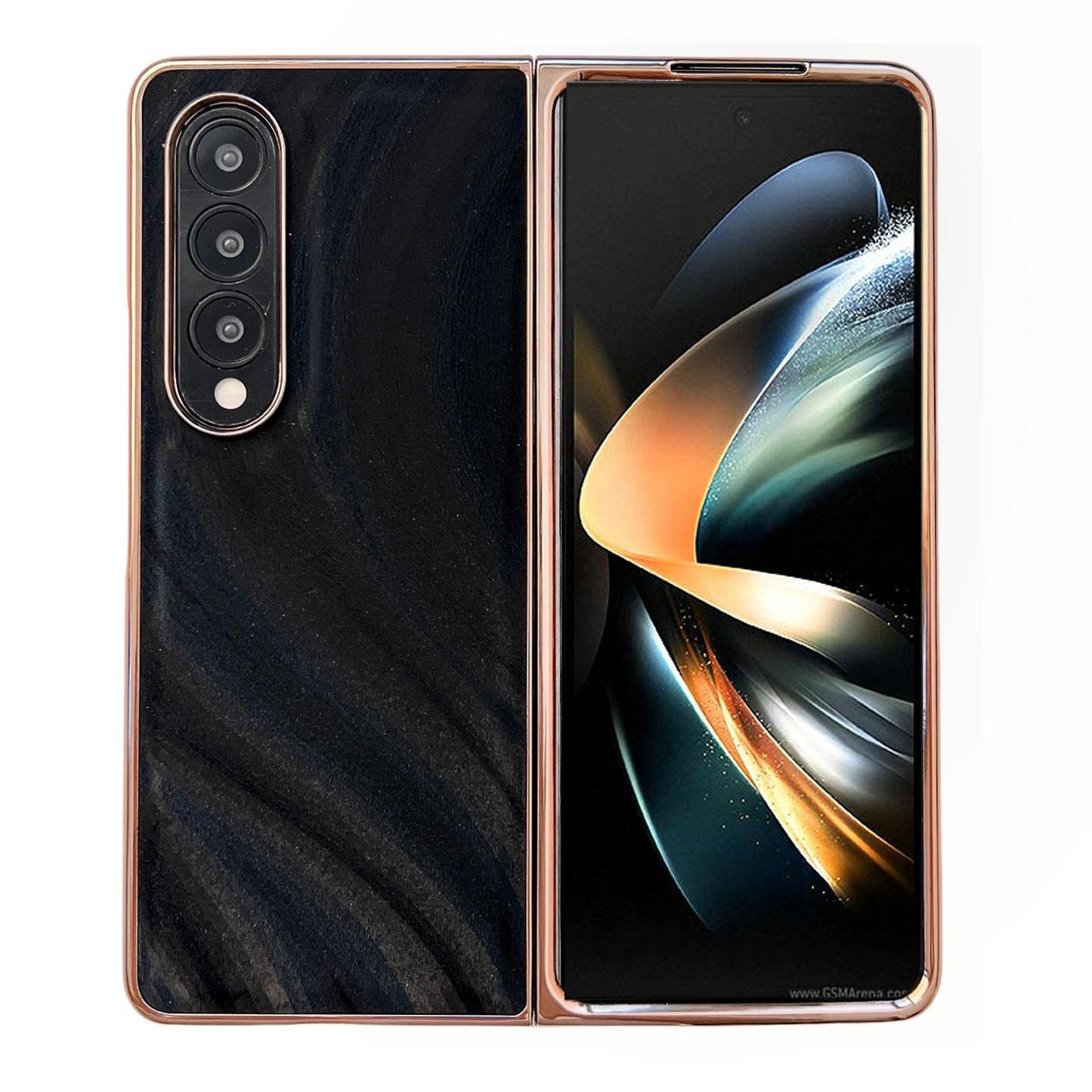 For Samsung Galaxy Z Fold4 5G Nano Electroplating Case - Ice Crystal Blue