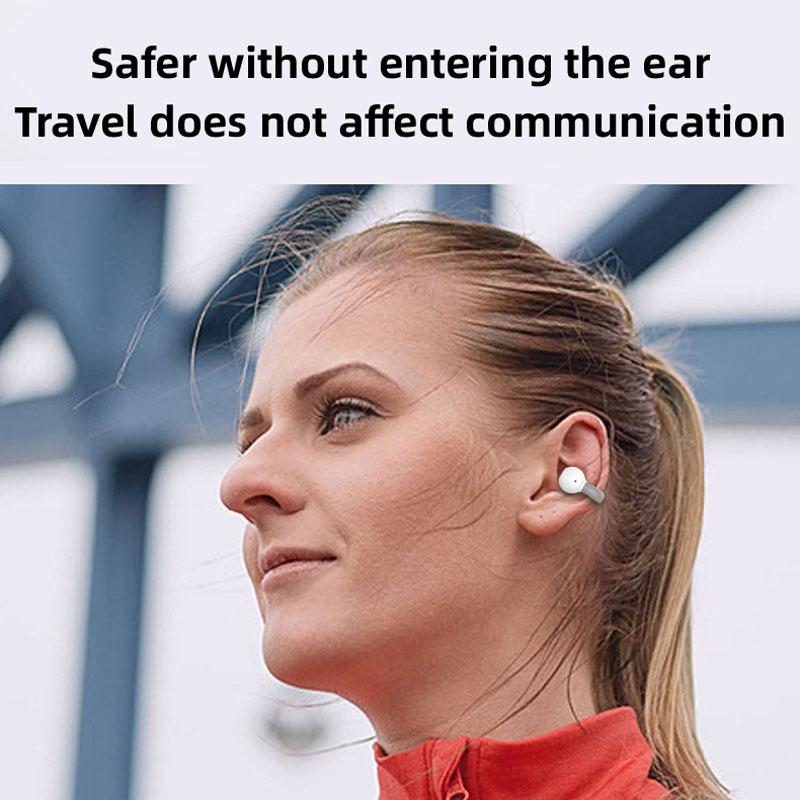 Wireless Single Ear Clip-on Bluetooth Earphone - M-s8 - Black