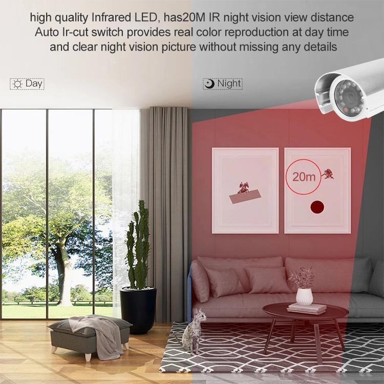 Waterproof Sony Ccd Video Camera With 6Mm Fixed Lens & Ir Distance Of 20M