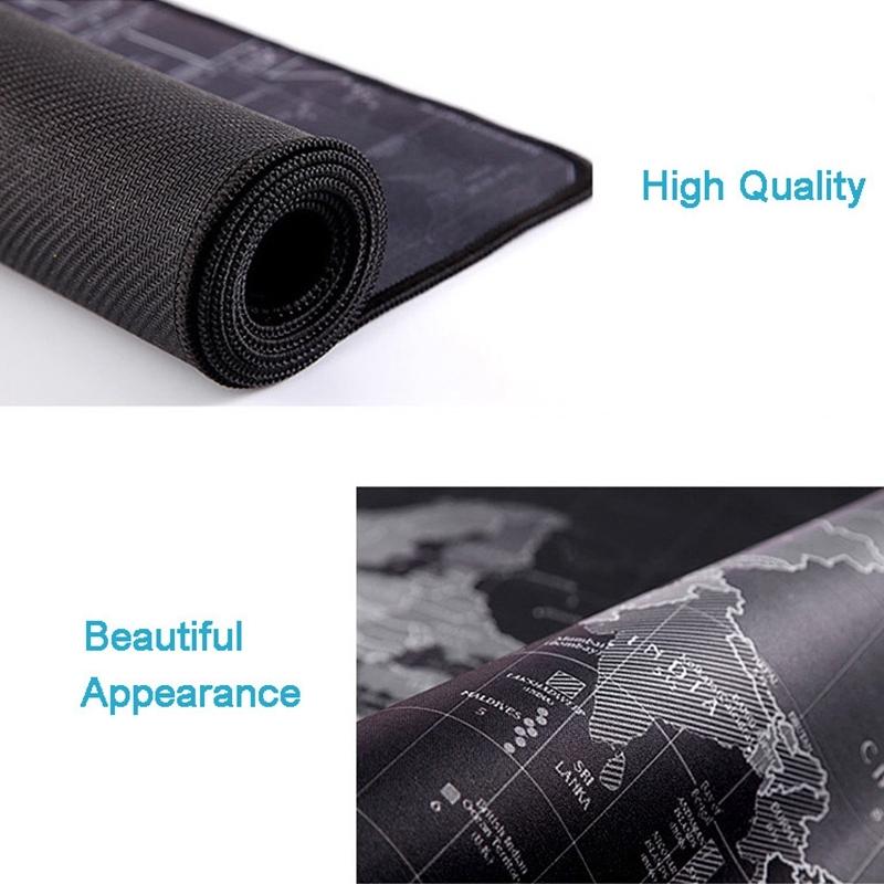 Large Anti Slip World Map Mouse Pad 60 X 30Cm