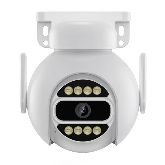Smart Wifi Surveillance Camera With Dual-Light Night Vision And Two-Way Audio - White