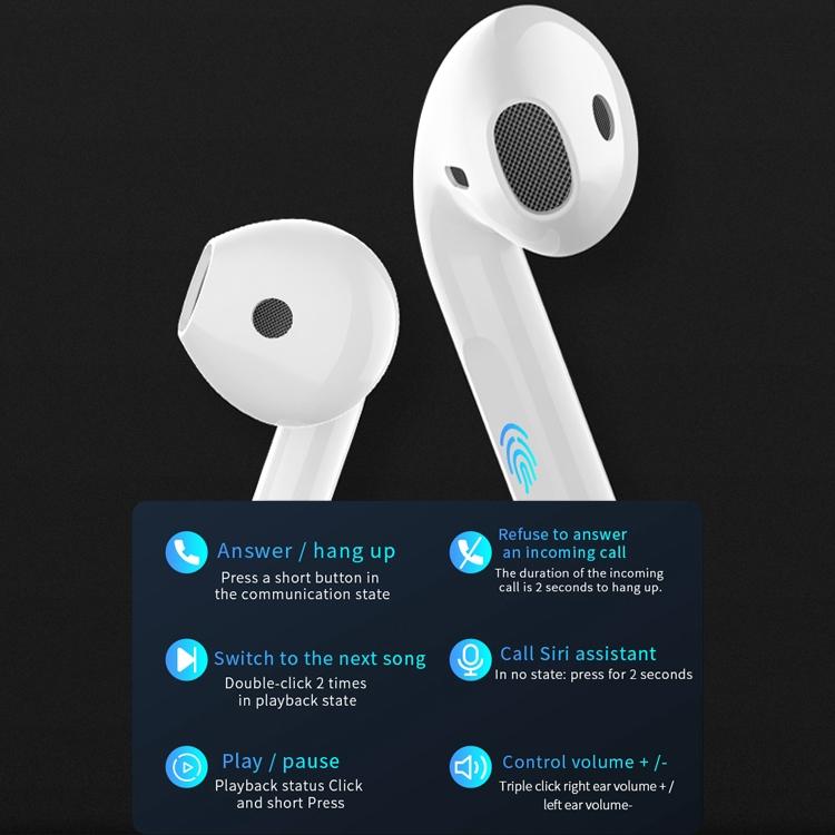 Wireless t & g Tg11 Tws Bluetooth Earphones with Charging Box - Black