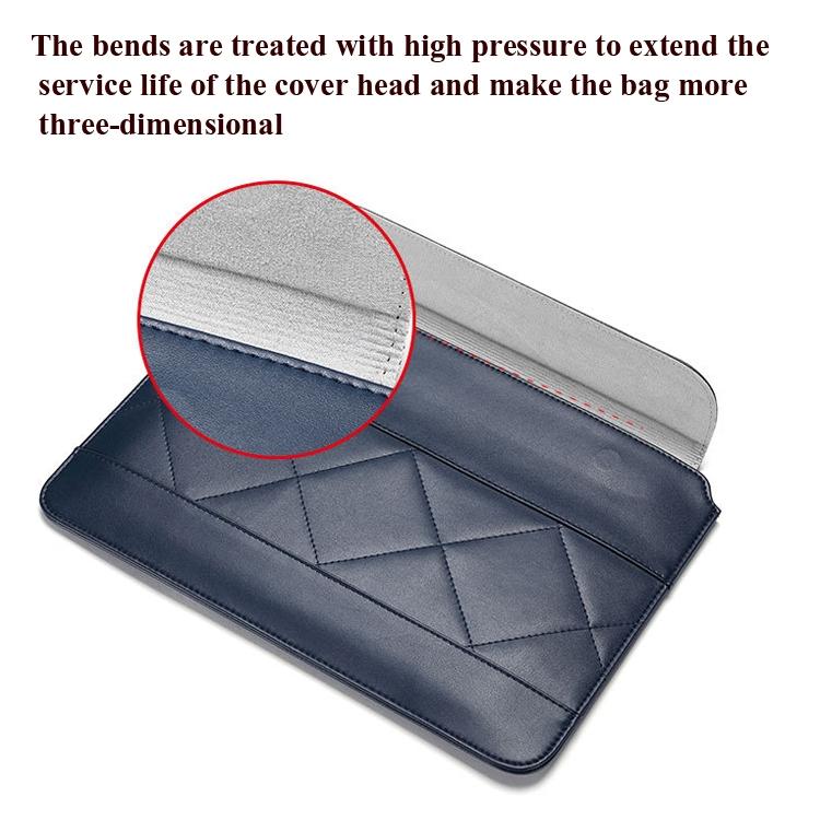 11-12 Inch Thin & Light Microfiber Leather Notebook Liner Bag for Computers - Black