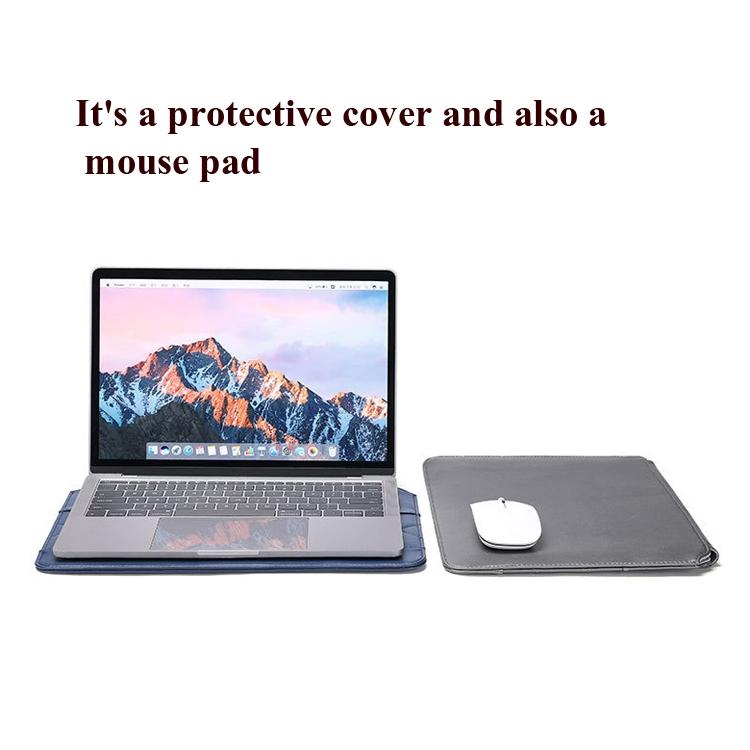 11-12 Inch Thin & Light Microfiber Leather Notebook Liner Bag for Computers - Black