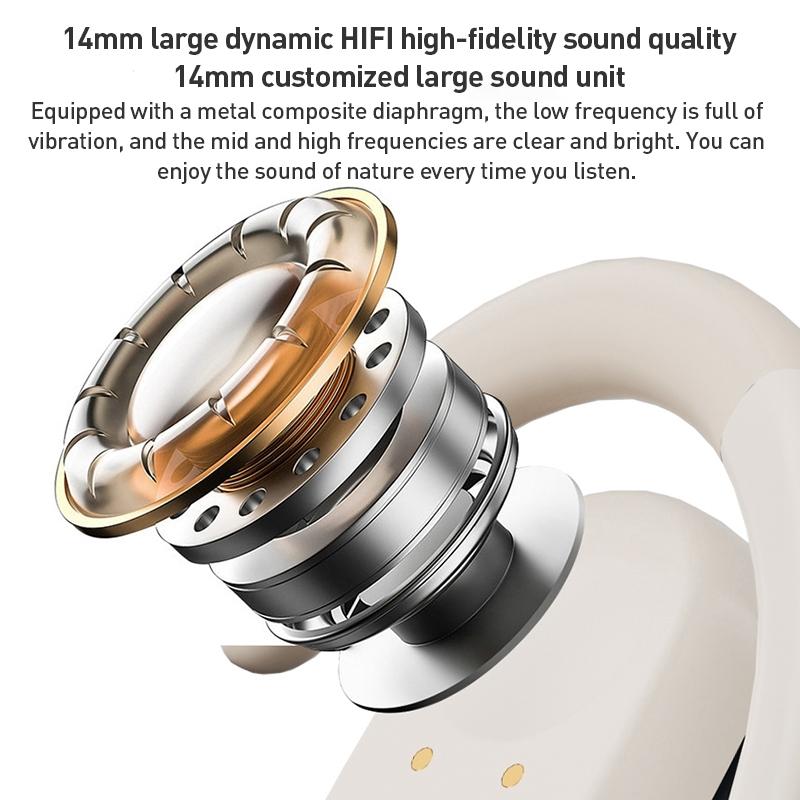 Wireless Bluetooth Earphones with Led Display - Zga Gs08 - White