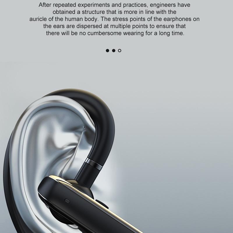 Wireless Bluetooth Earphone with Noise Reduction - 880 Ear Mounted - Blue
