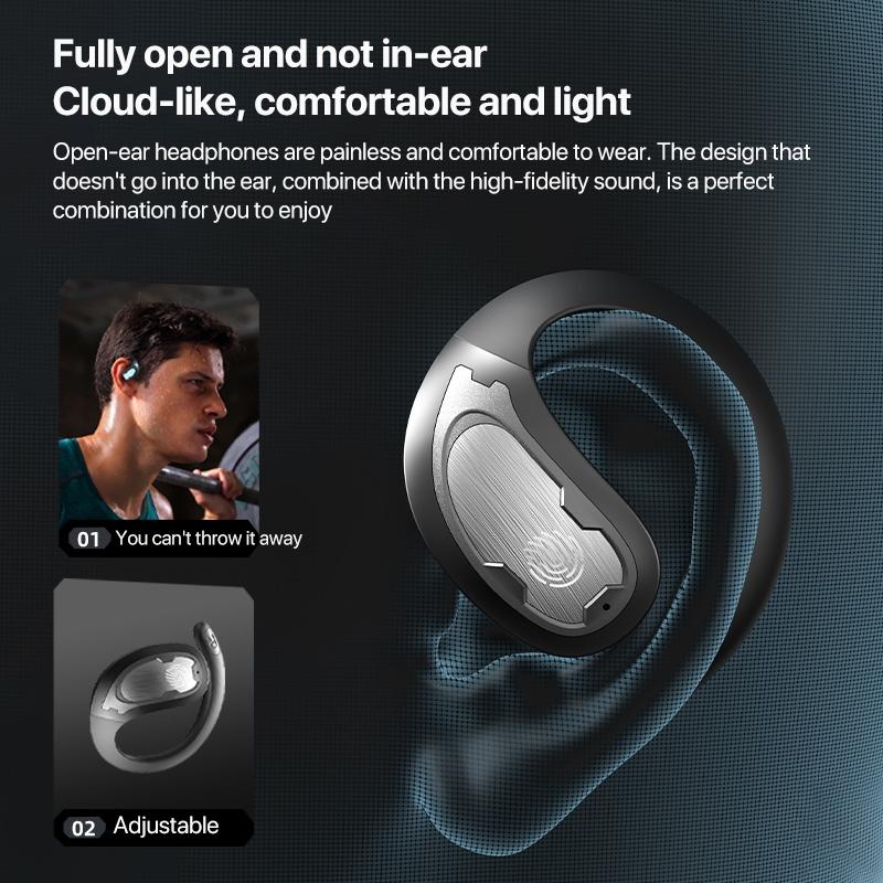 Wireless Bluetooth Earphones for Mechanical Planet - Ear-mounted - Black