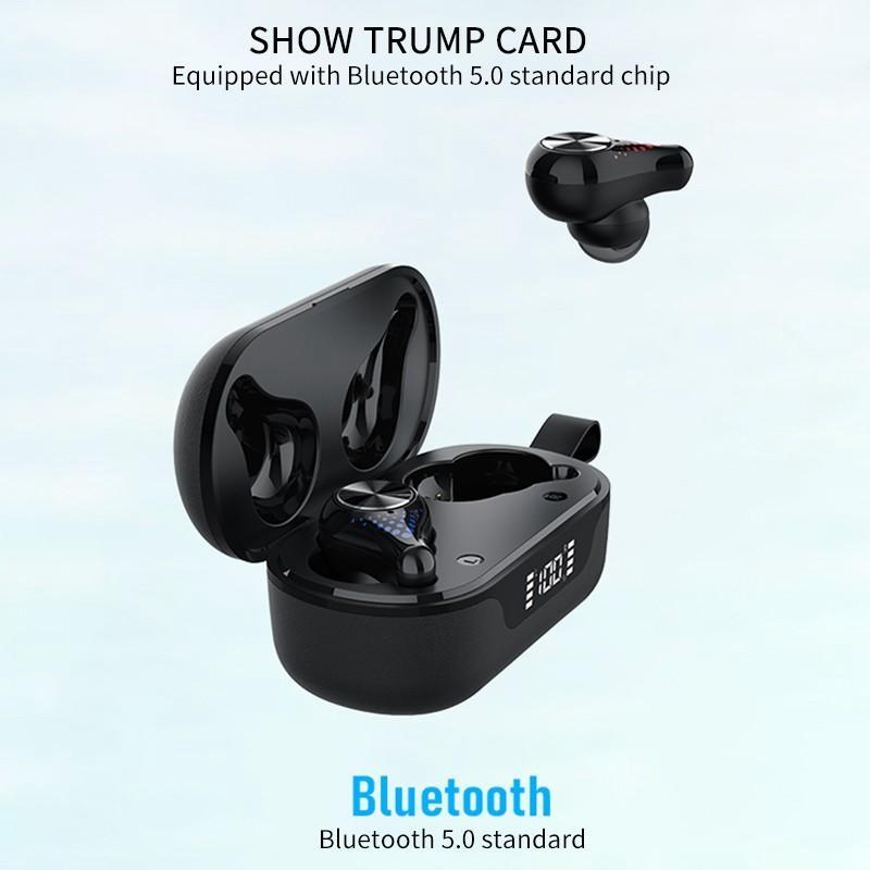 Waterproof T8 Wireless Bluetooth Earbuds with Led Display - Cloth