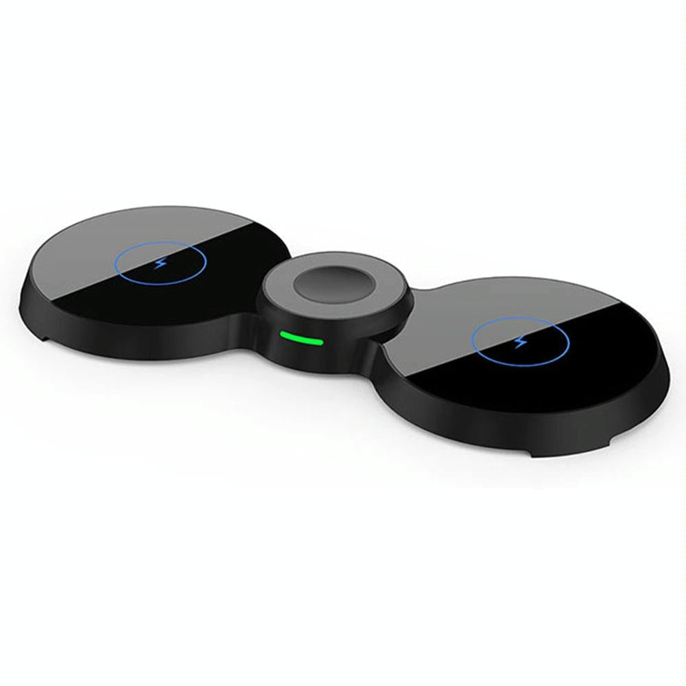 15W 3 In 1 Magnetic Wireless Charger For Phones Watch & Airpods - White