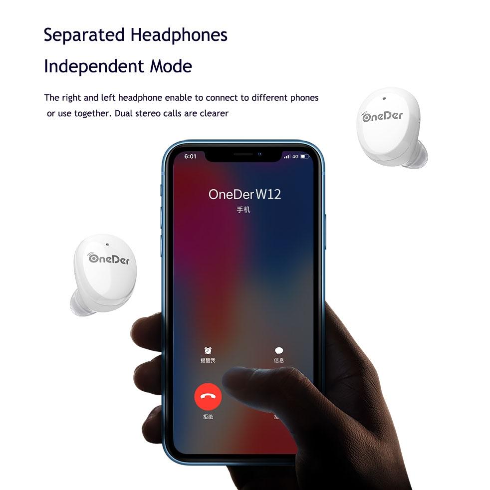 Waterproof Tws Bluetooth Earphones - Hd Stereo Sound - Red