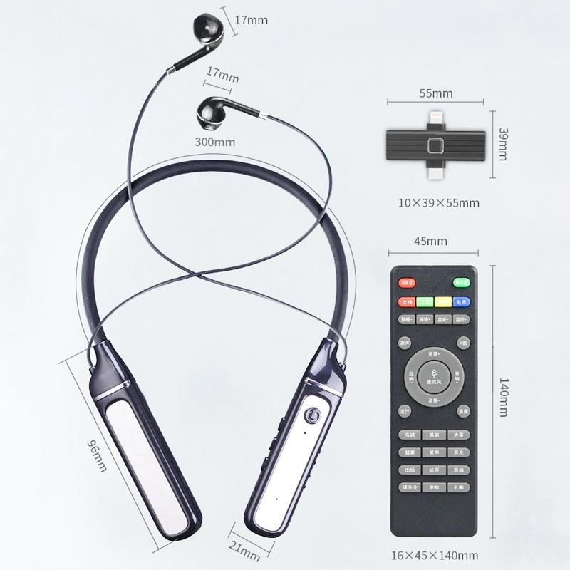 Wireless Sports Earphones with Bluetooth 5.3 and Built-in Sound Card - White