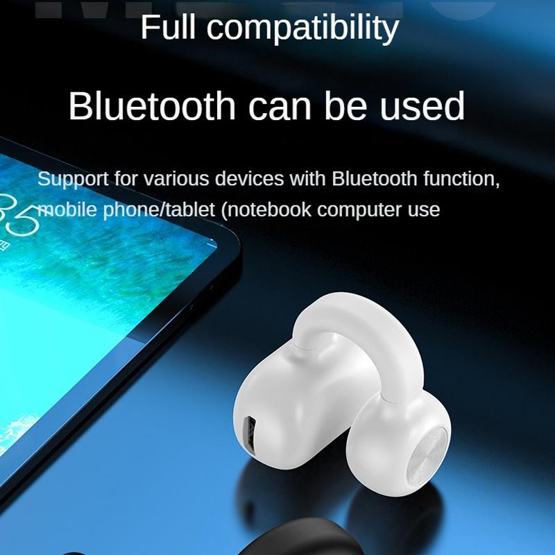 Wireless Single-ear Bluetooth 5.3 Earphone - Z28 - White Box Packag