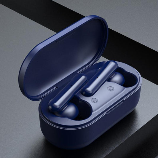 Mini Touch Control Tws Wireless Earphones with Mic & Charger Box - Blue
