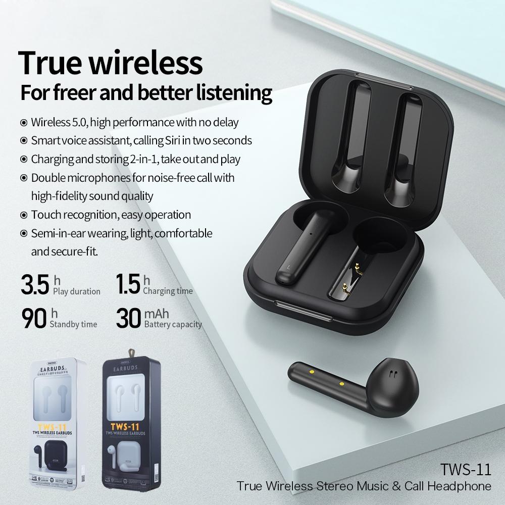 Wireless Earphones with Charging Box - True Bluetooth - White