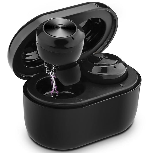 Bluetooth 5.0 Earphones with Magnetic Charging Box - Wireless - Black
