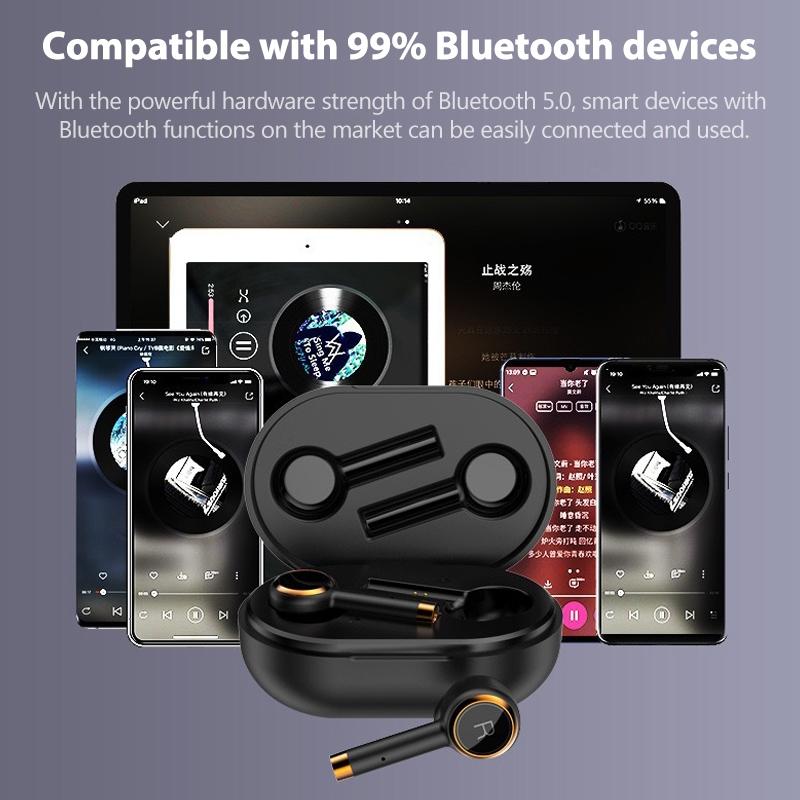 Wireless Bluetooth 5.0 Earbuds with Charging Case