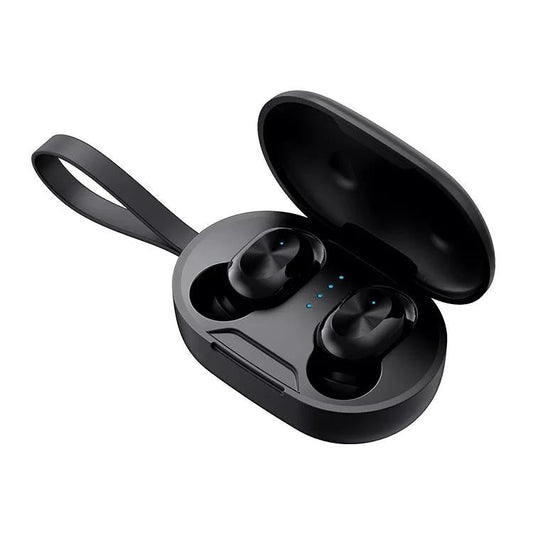 Waterproof Bluetooth 5.0 Tws Earphones with Touch Control - Black