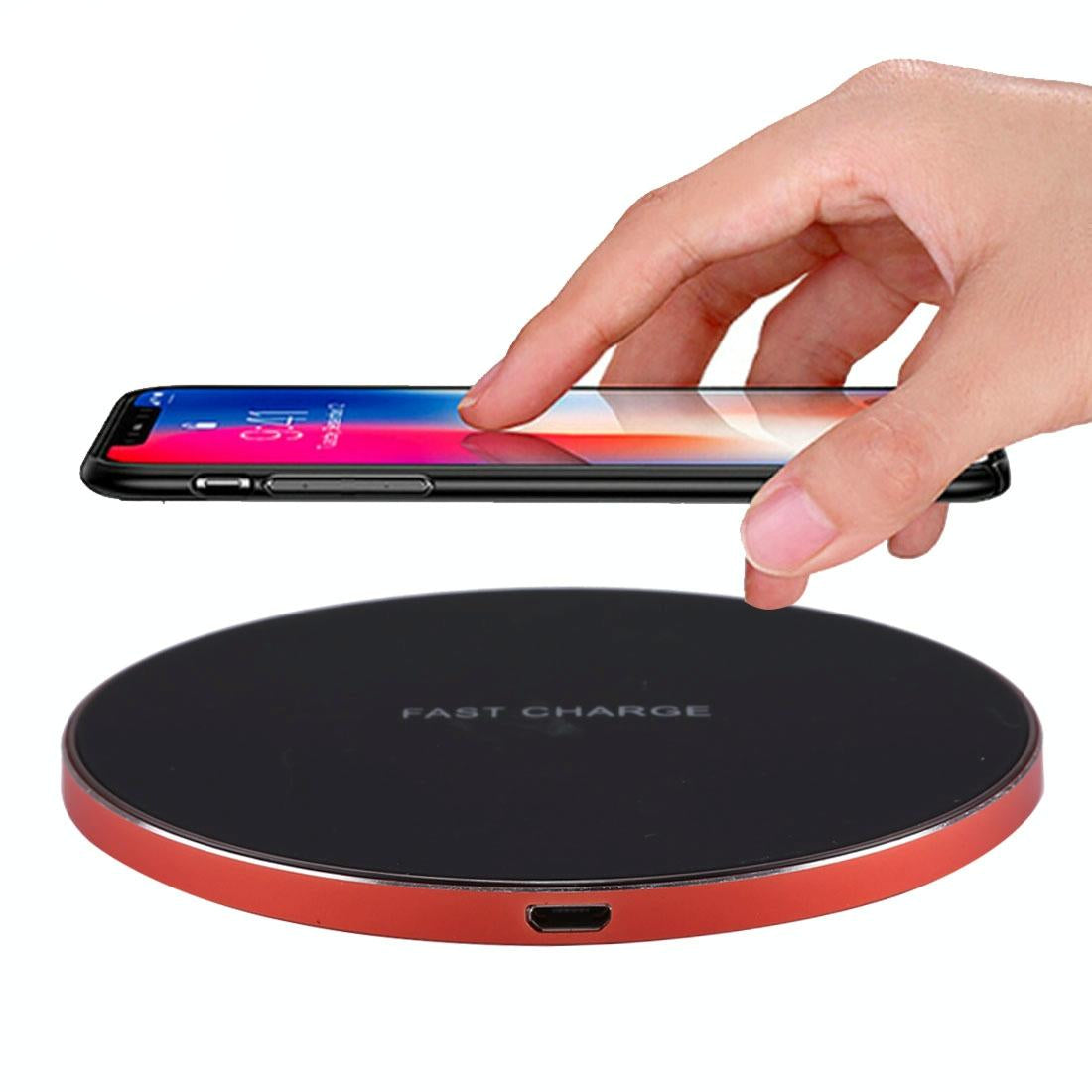 Quick Charge Wireless Charger With Led Indicator - Black
