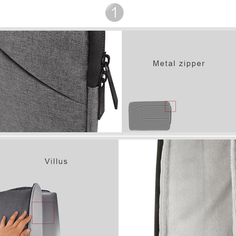 15.6 Inch Laptop Tablet Bag With Multiple Pockets - Portable And Stylish - Hc6579B 15.6 Inch Black