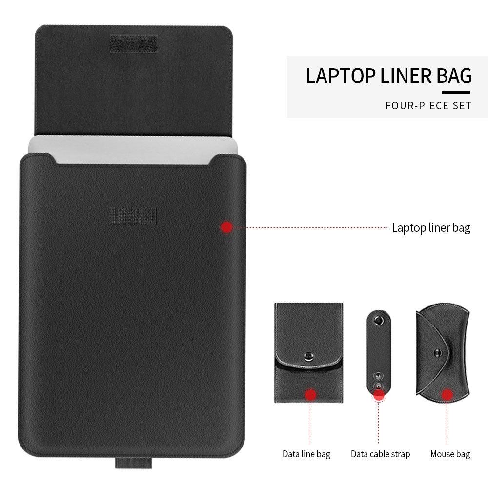 11 / 12 Inch 4-in-1 Computer Bracket Liner and Storage Bag - Brown