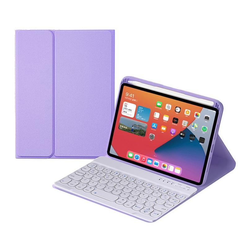 Detachable Bluetooth Keyboard Leather Case For Ipad Mini 6 With Holder - Pink