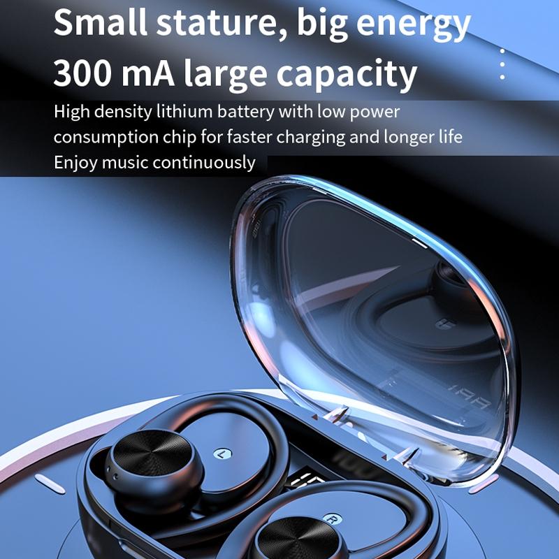 Wireless Earphones with Digital Display and Charging Case - Pink