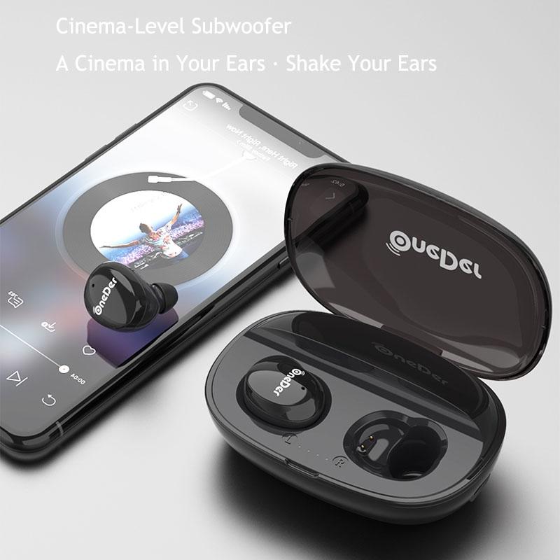 Waterproof Tws Bluetooth Earphones - Hd Stereo Sound - White
