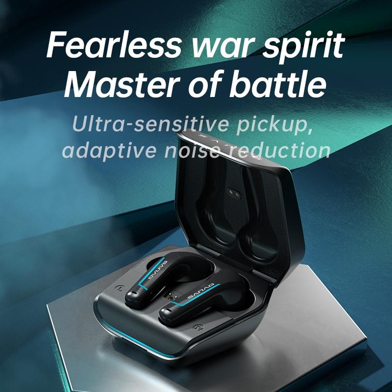 Wireless Bluetooth Game Earphones with Noise Reduction - H2s Pro - White
