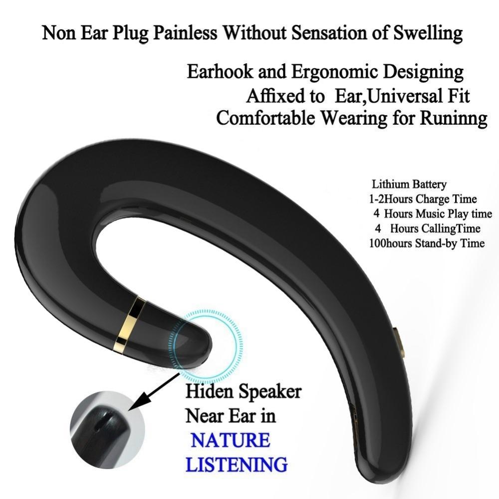 Waterproof Wireless Earphone with Mic for Android / Iphone - Silver
