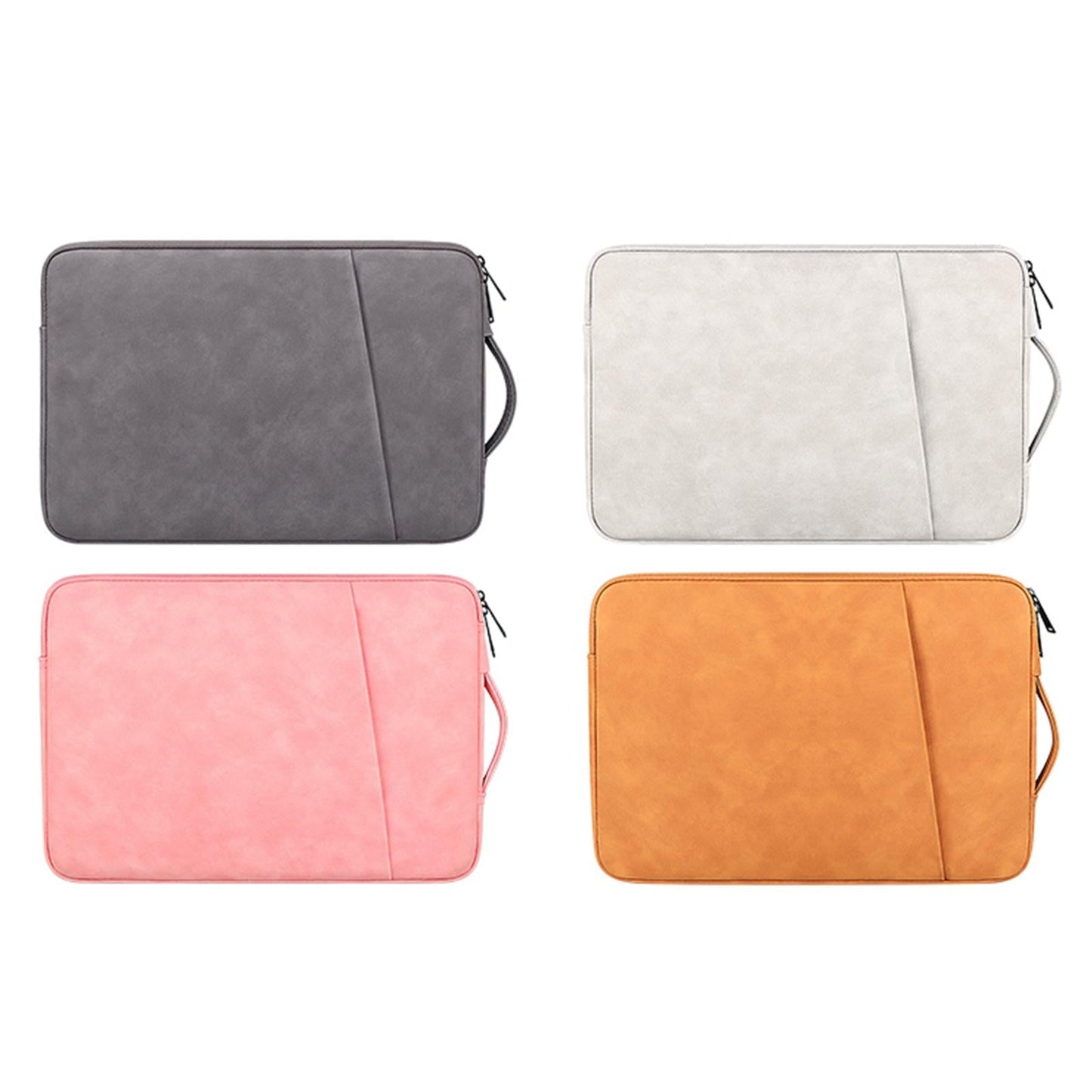 14.1-15.4 Inch Sheepskin Notebook Inner Bag Options - Cowhide Yellow