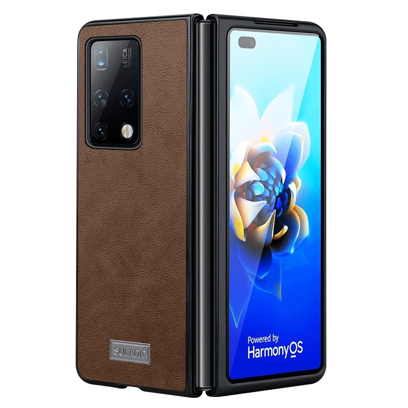 For Samsung Galaxy Z Fold4 5G Samsung Fold 4 Shockproof Tpu Leather Case - Black