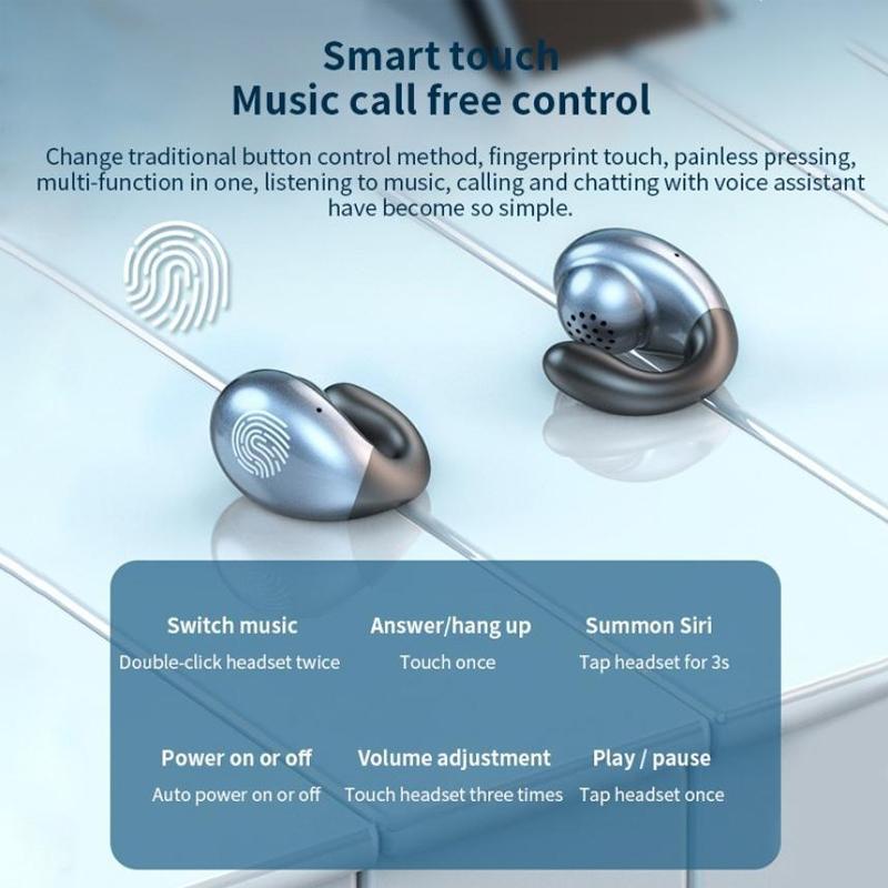 Wireless Bone Conduction Earphones with Noise Reduction - Skin Colour