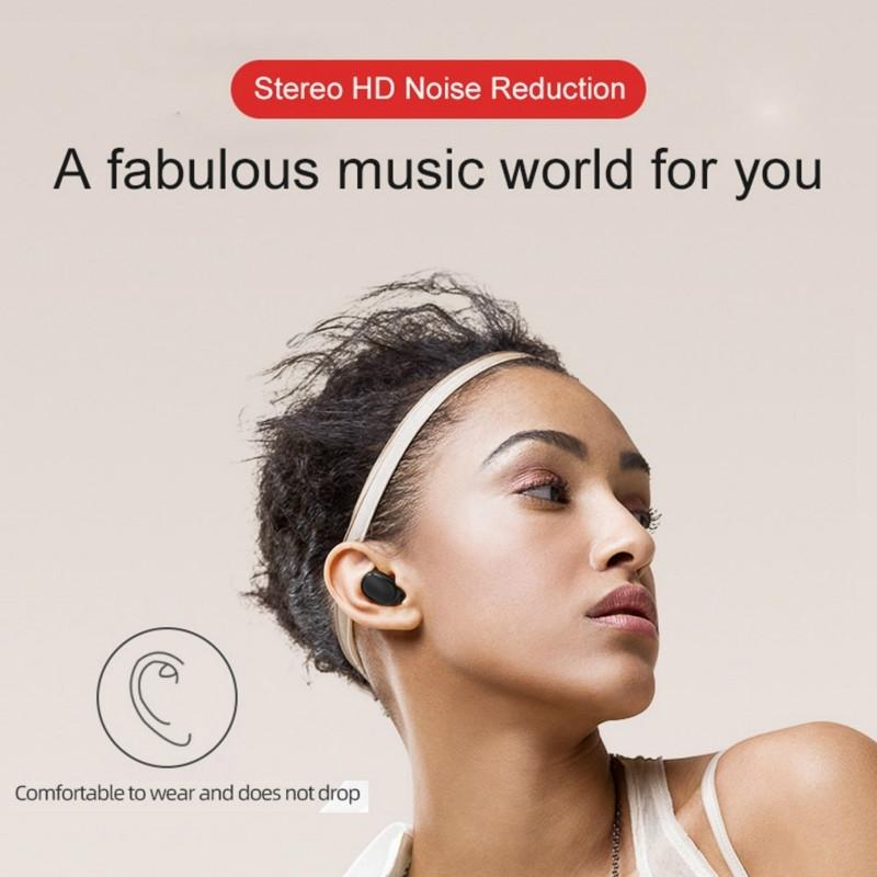 Wireless Bluetooth Earphones with E6s Led Display - Tws - Green