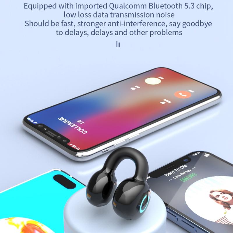 Wireless Bone Conduction Earphone - Single Ear Clamp Design - Skin Colour