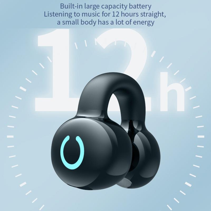 Wireless Bone Conduction Earphone - Single Ear Clamp Design - Skin Colour