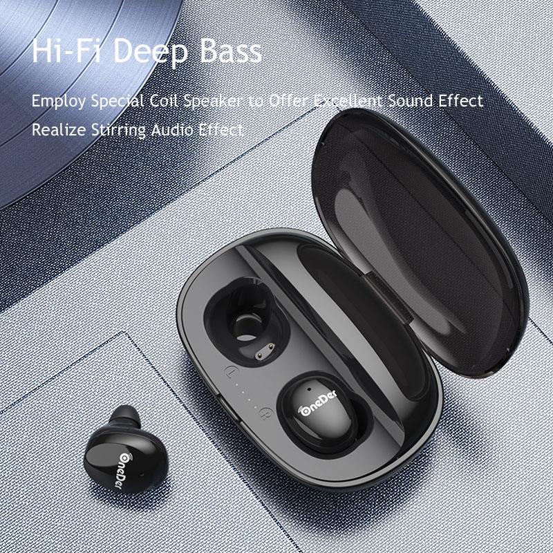 Waterproof Tws Bluetooth Earphones - Hd Stereo Sound - Orange