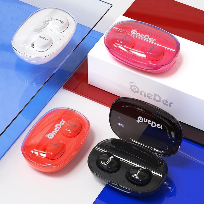 Waterproof Tws Bluetooth Earphones - Hd Stereo Sound - Orange