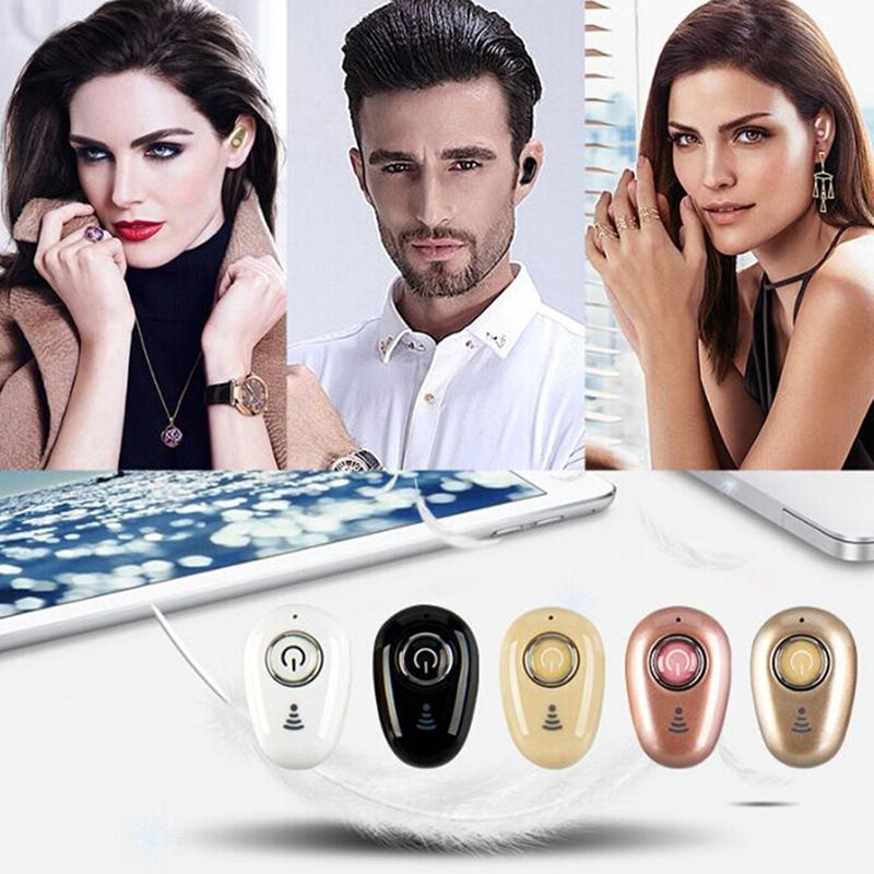 Mini Bluetooth Earbuds with Mic for All Phones - S650 Sport - White
