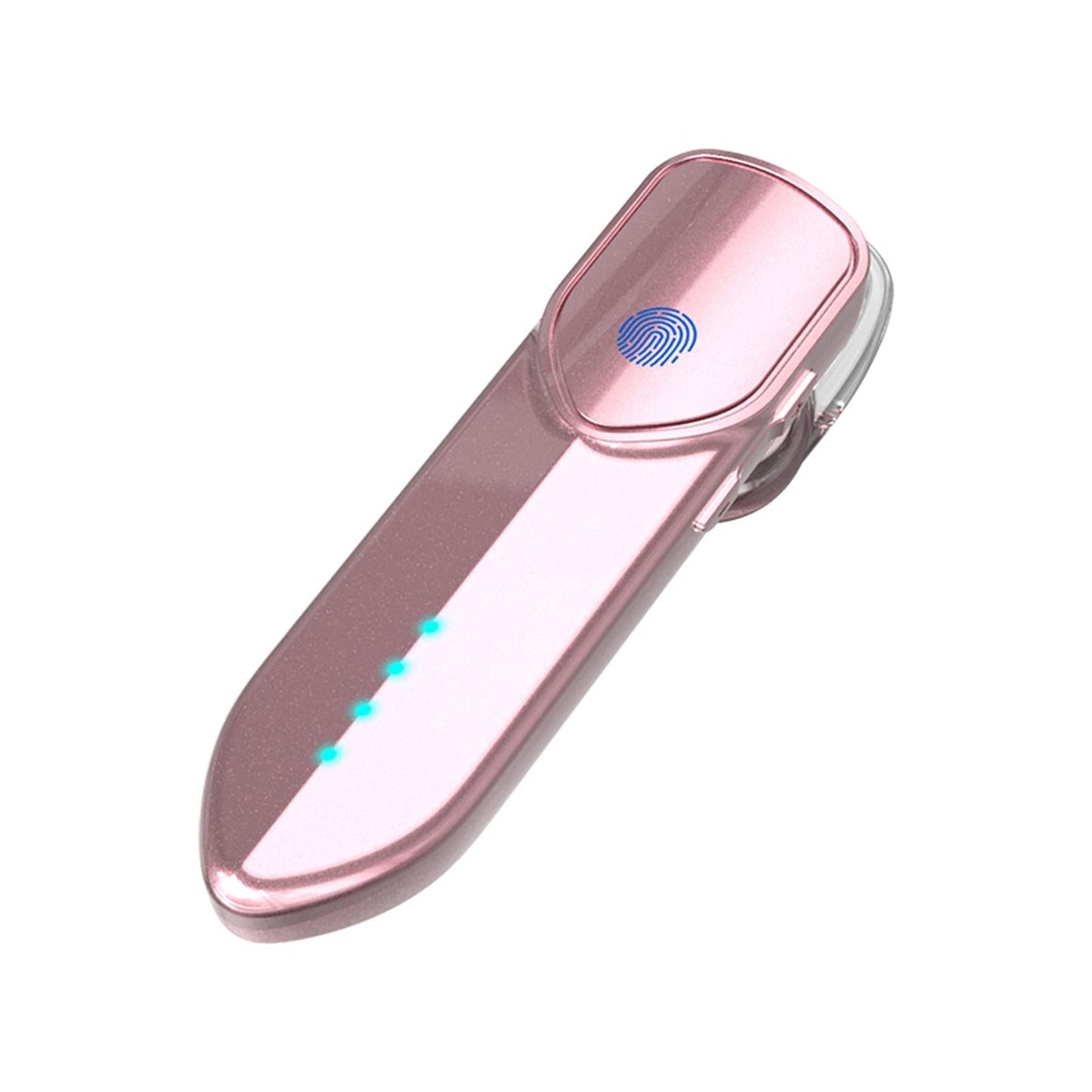 Business Style Bluetooth 5.0 Earphone with Fingerprint Touch - Pink