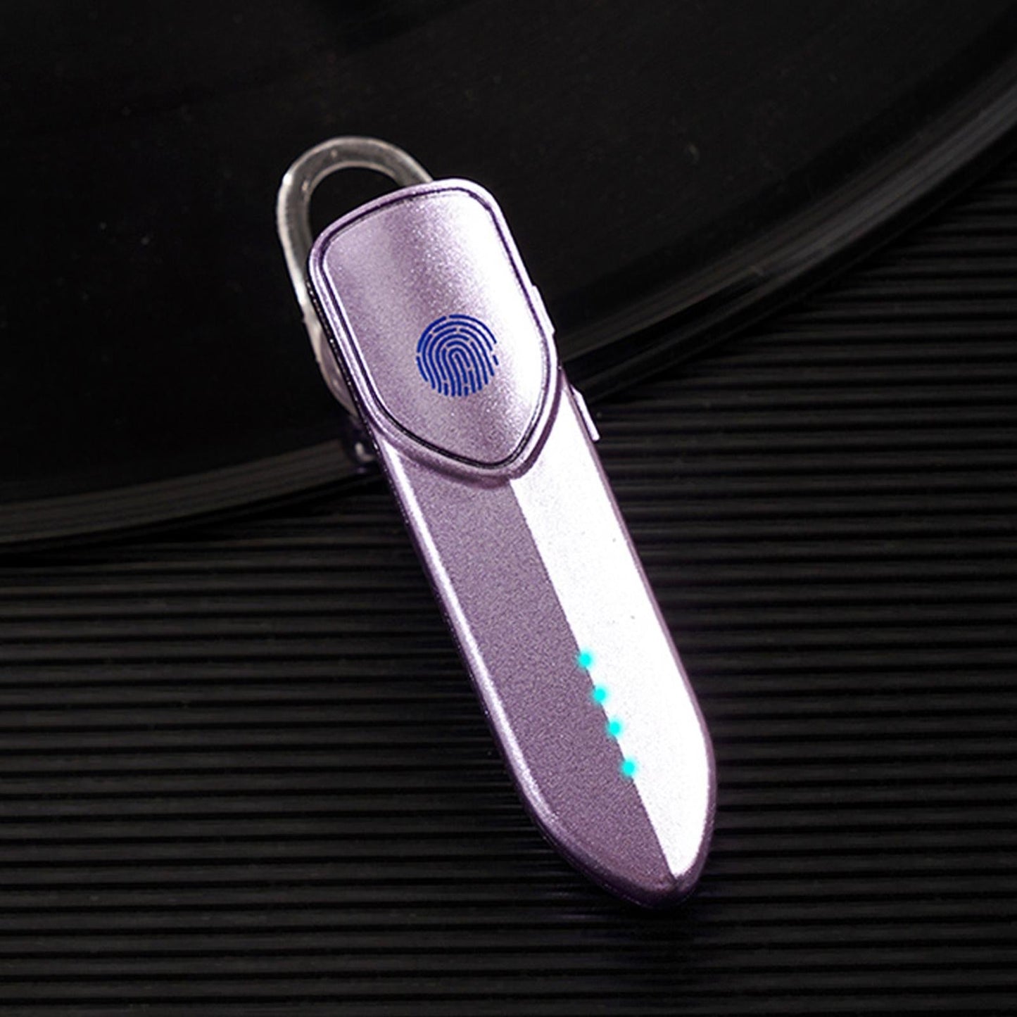Business Style Bluetooth 5.0 Earphone with Fingerprint Touch - Pink